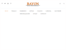 Tablet Screenshot of bayonmoda.com